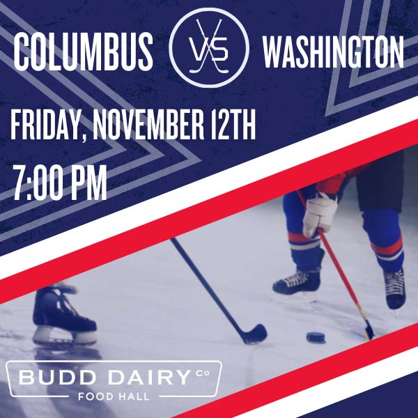 Columbus Bluejackets vs. Washington on Friday, November 12th at 7:00 PM