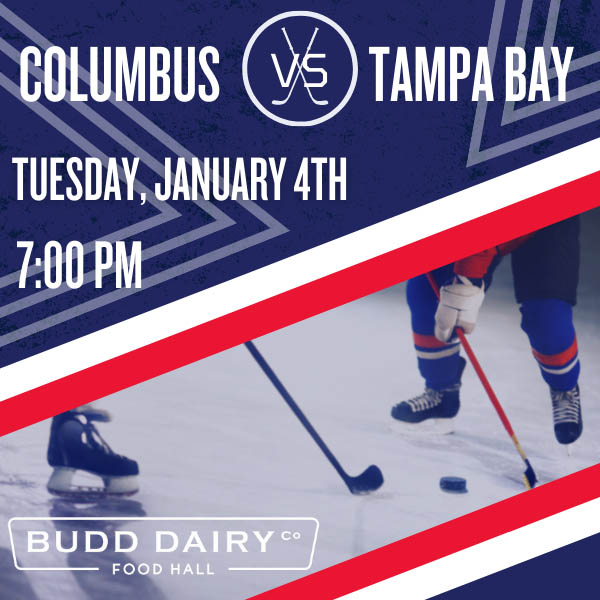 Columbus Blue Jackets vs. Tampa Bay Tuesday, January 4th 7:00 PM