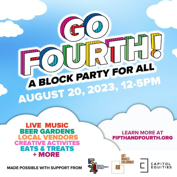 Go Fourth! A block party for all from noon to 5:00 PM featuring live music, beer garden, local vendors, eats, treats and more!