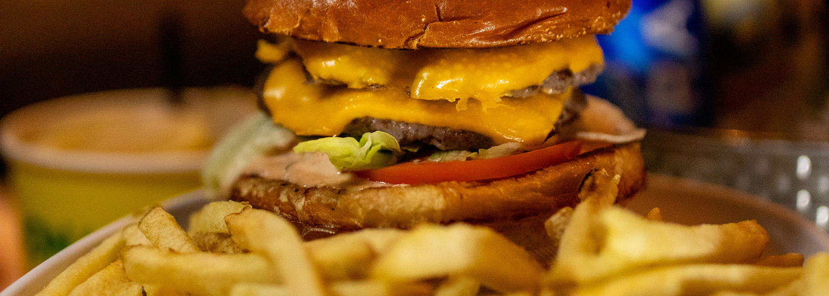 Burger Royale burger and fries, served at Budd Dairy Food Hall in Columbus, Ohio